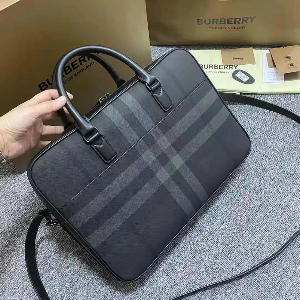 Burberry Slim Ainsworth Briefcase for Men in Gray Burberry Slim Ainsworth Briefcase for Men in Gray