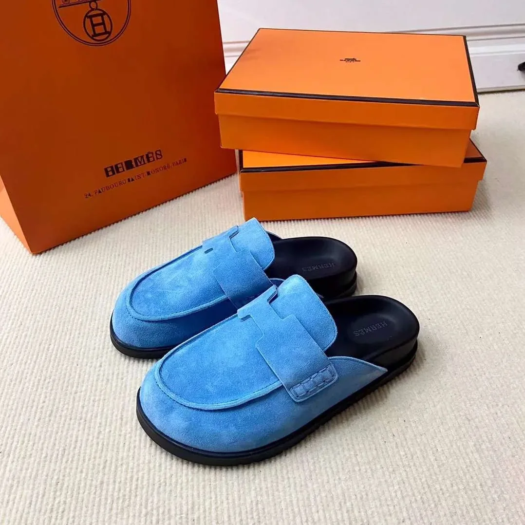 Hermes Go Mule Blue Hermes Go Mule Blue
