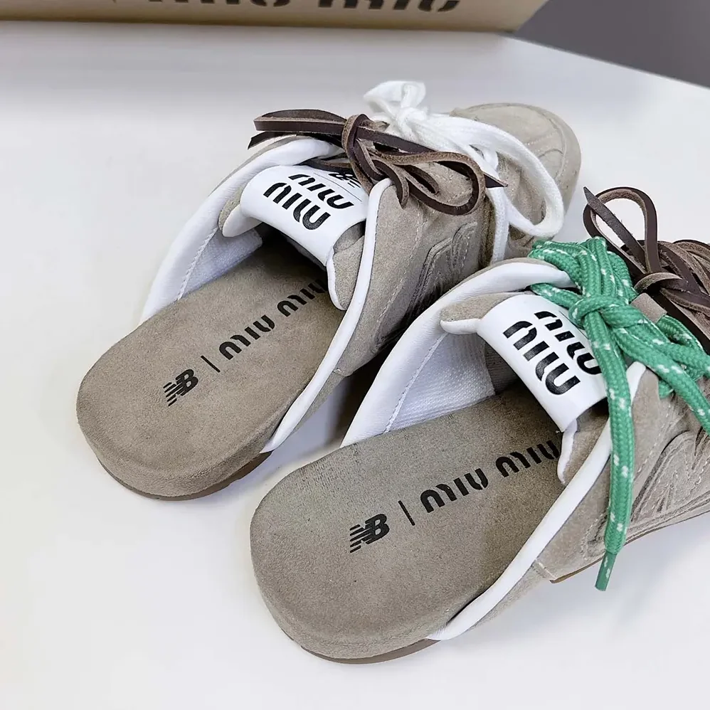 Miu Miu New Balance X Miu Miu 530 SL Faded Suede Mules for Women Miu Miu New Balance X Miu Miu 530 SL Faded Suede Mules for Women