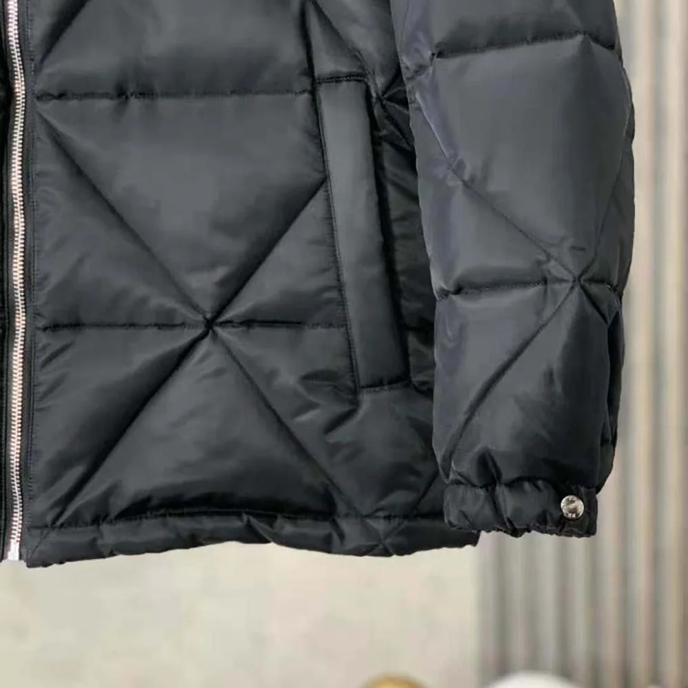 Prada Re-Nylon Down Jacket for Women in Black Prada Re-Nylon Down Jacket for Women in Black