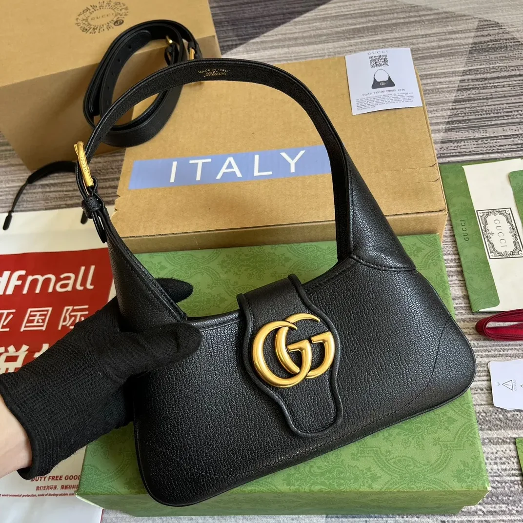 GG Aphrodite Small Shoulder Bag Black / GG Aphrodite Small Shoulder Bag Black /