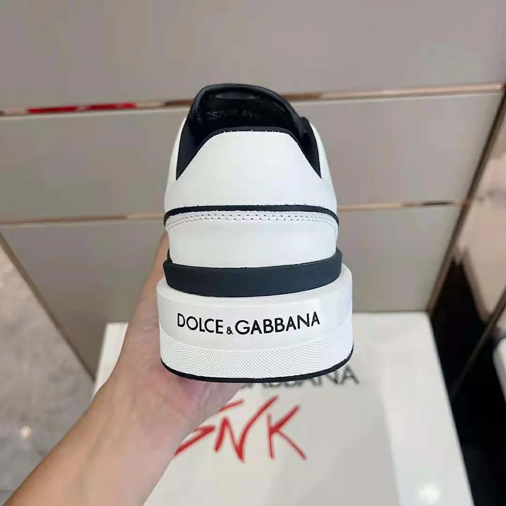 Dolce Gabbana D&G Calfskin Nappa New Roma Sneakers for Unisex in Black