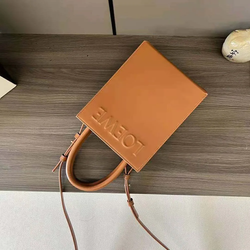 Loewe Standard A5 Tote in Sleek Calfskin for Women in Tan