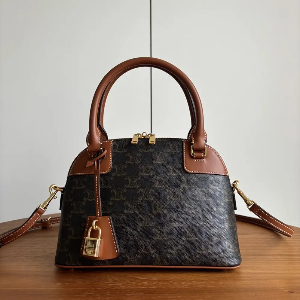 Celine Teen Honorine Bag in Triomphe Canvas and Calfskin for Women Celine Teen Honorine Bag in Triomphe Canvas and Calfskin for Women