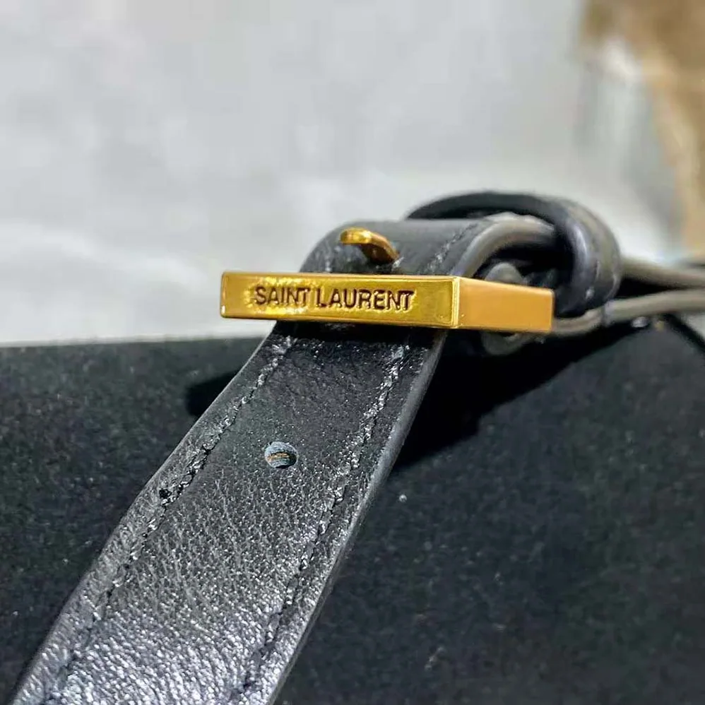 Saint Laurent YSL Solferino Medium Soft Satchel in Bsuede and Smooth Leather for Women Saint Laurent YSL Solferino Medium Soft Satchel in Bsuede and Smooth Leather for Women