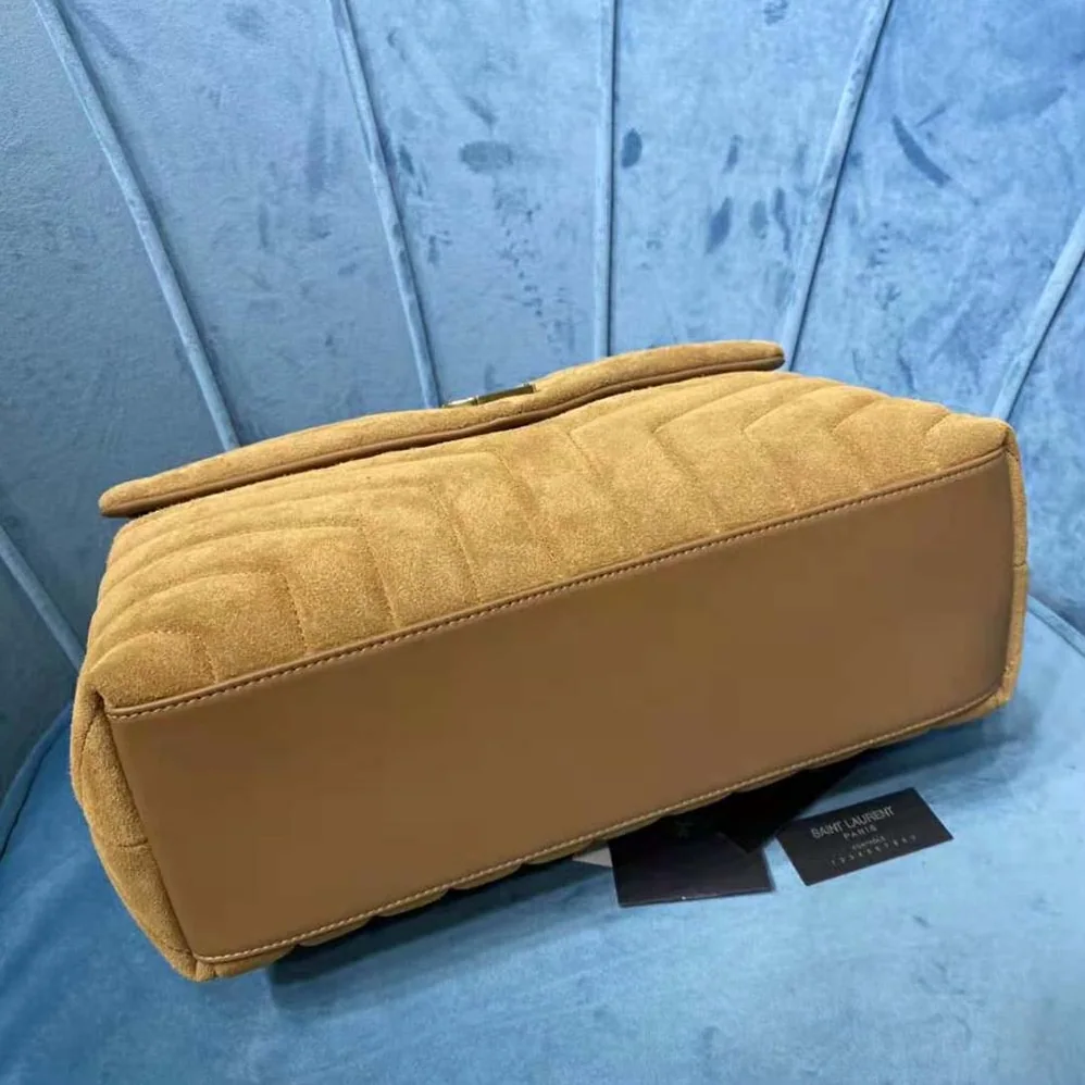Saint Laurent YSL Loulou Medium Bag in Y for Women in Quilted Suede