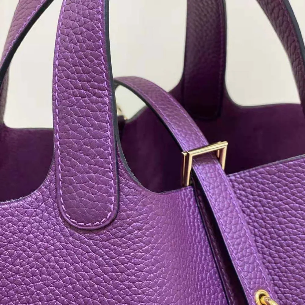 Hermes Picotin Lock 18cm in Clémence leather for Women in Purple