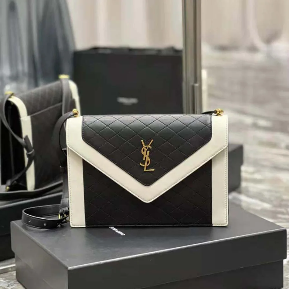 Saint Laurent YSL Gaby Satchel in Vintage Lambskin for Women Saint Laurent YSL Gaby Satchel in Vintage Lambskin for Women