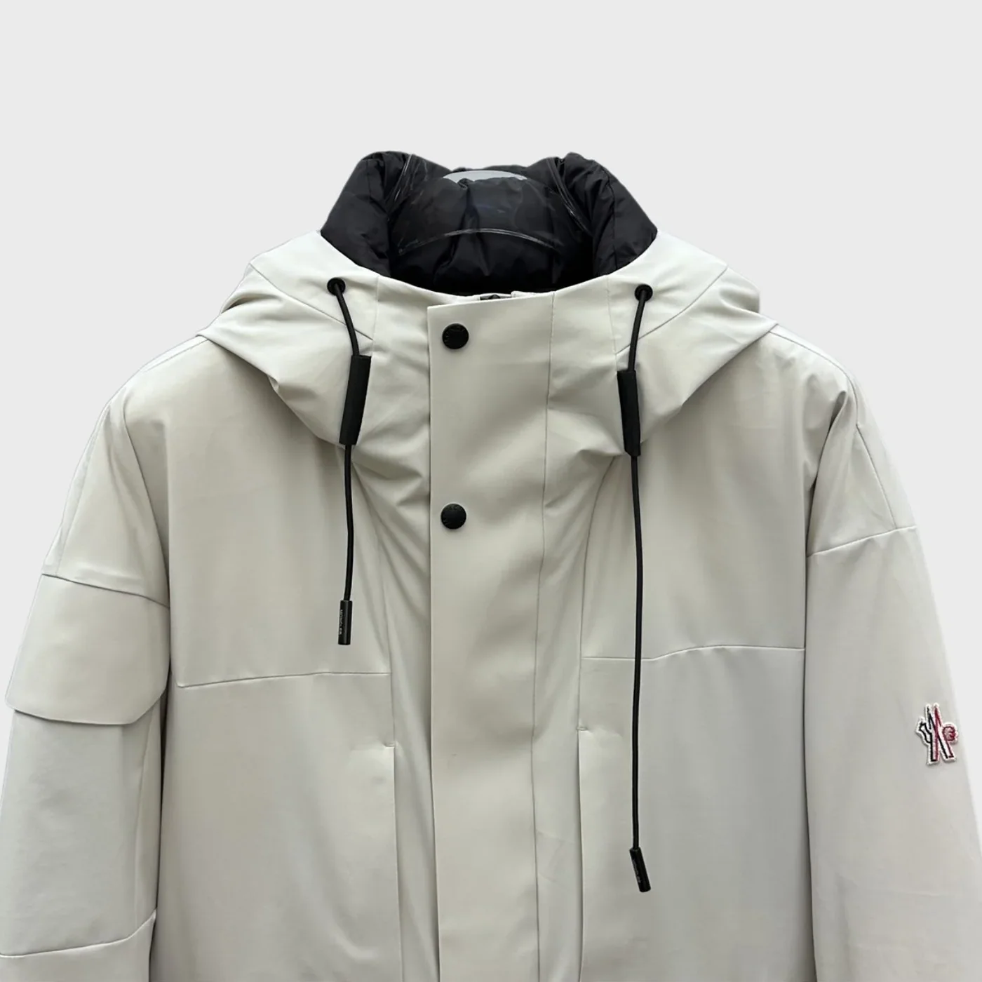 Moncler Technical Hooded Jacket White Moncler Technical Hooded Jacket White