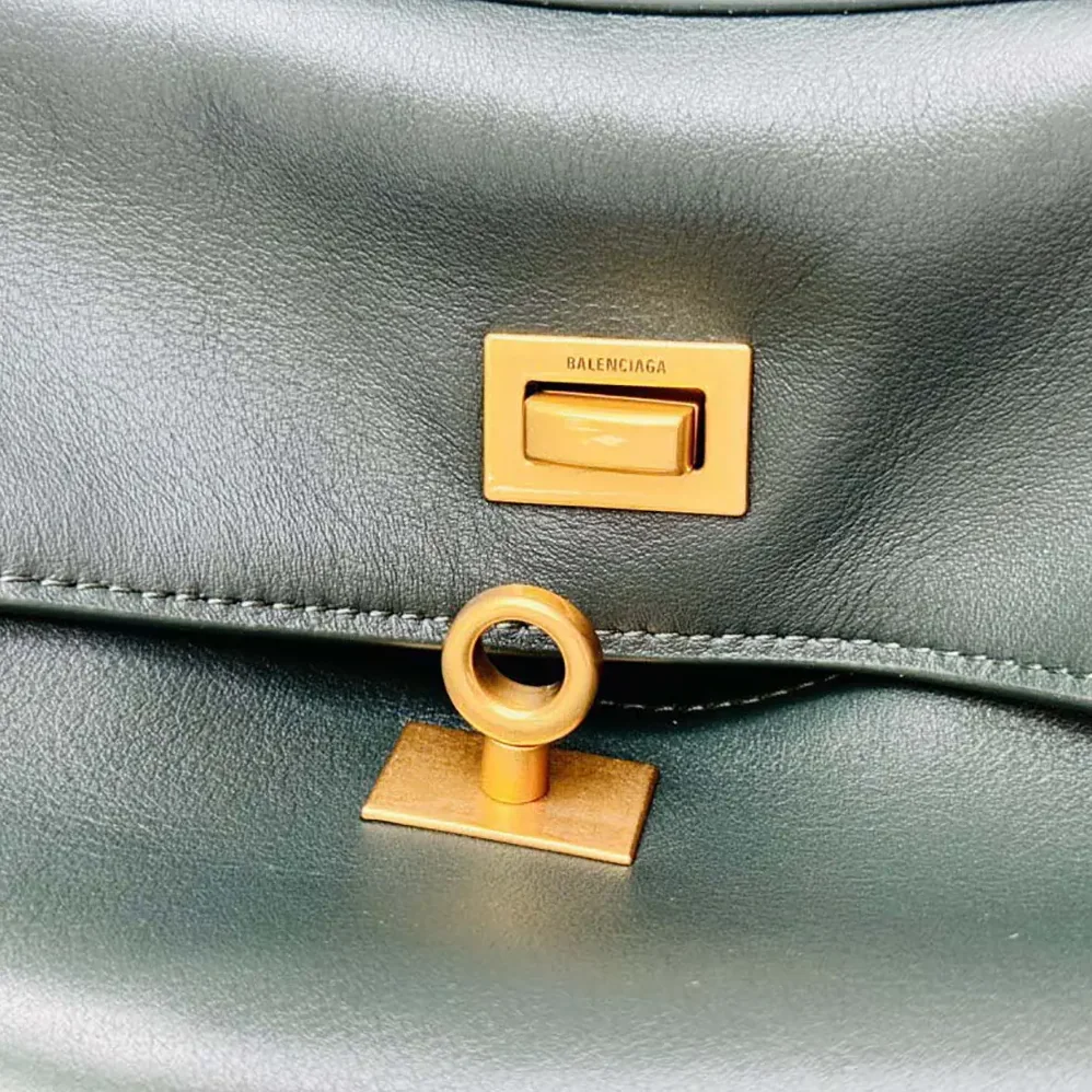 Balenciaga Rodeo Mini Handbag in Pine Green Smooth Calfskin for Women Balenciaga Rodeo Mini Handbag in Pine Green Smooth Calfskin for Women