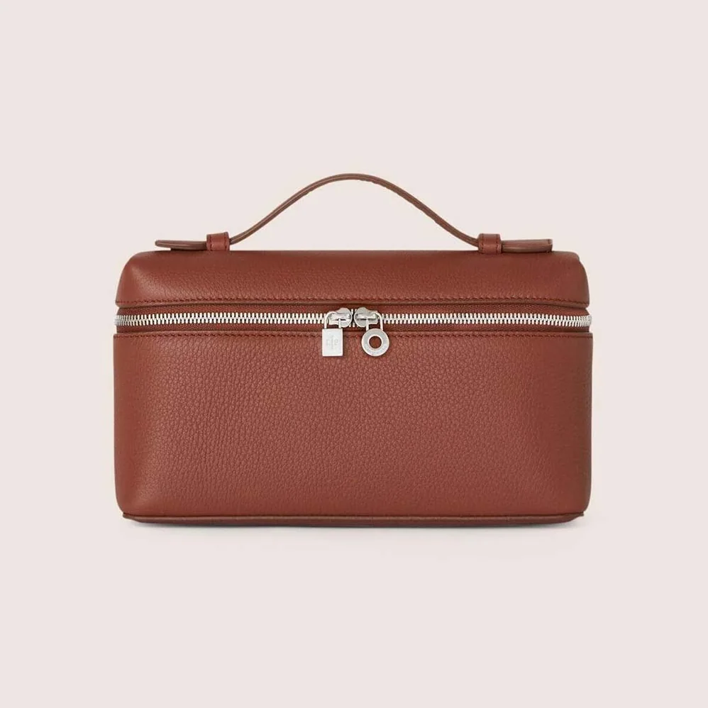 Loro Piana Extra Pocket Pouch L19 in Calfskin Leather for Women in Brown Loro Piana Extra Pocket Pouch L19 in Calfskin Leather for Women in Brown