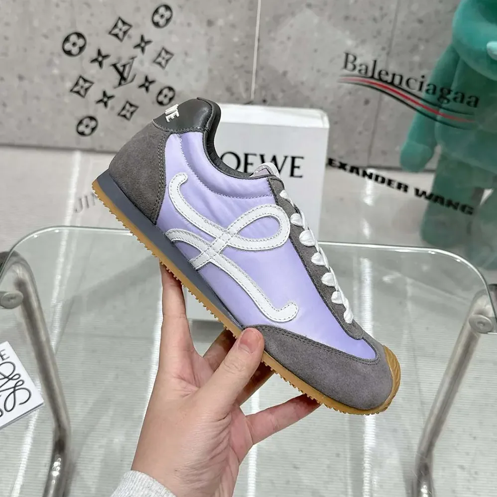 Loewe Ballet Runner 2.0 in Nylon and Calfskin for Unisex in Grey Loewe Ballet Runner 2.0 in Nylon and Calfskin for Unisex in Grey