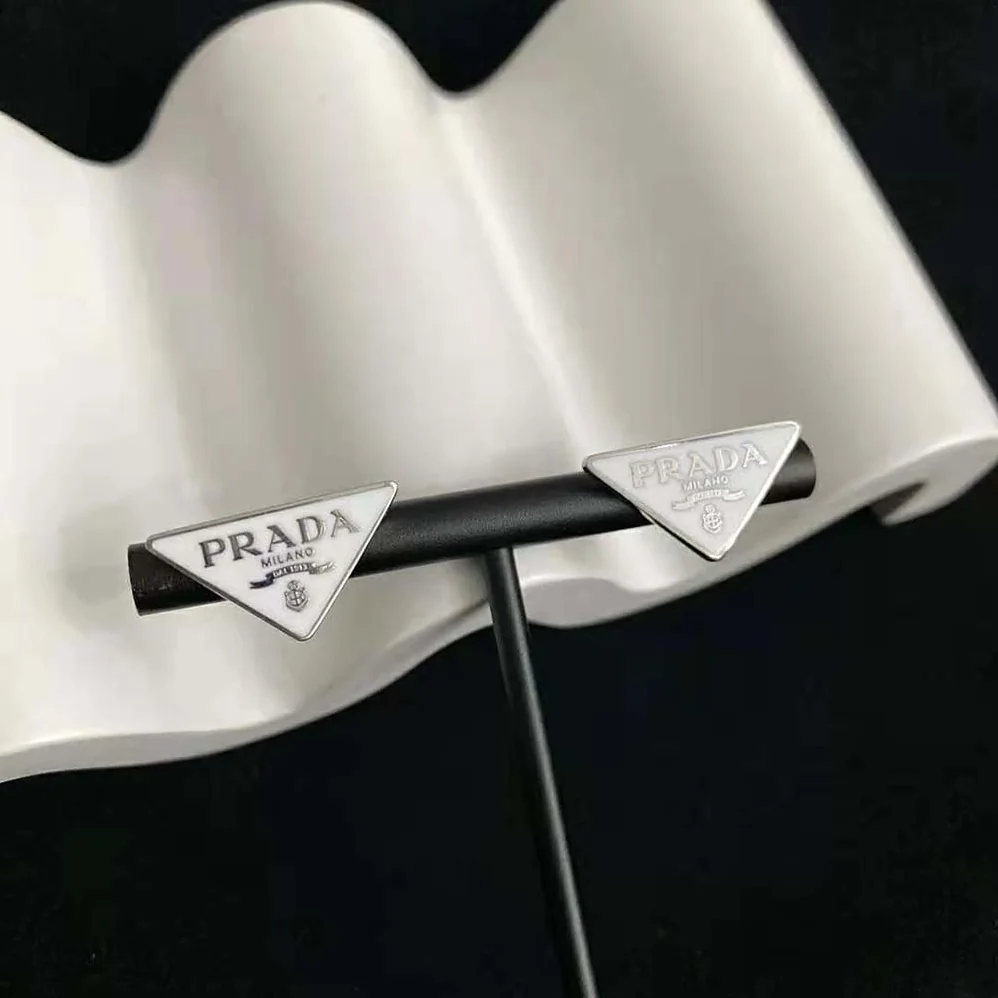 Prada Symbole Earrings in 925 Sterling Silver for Women