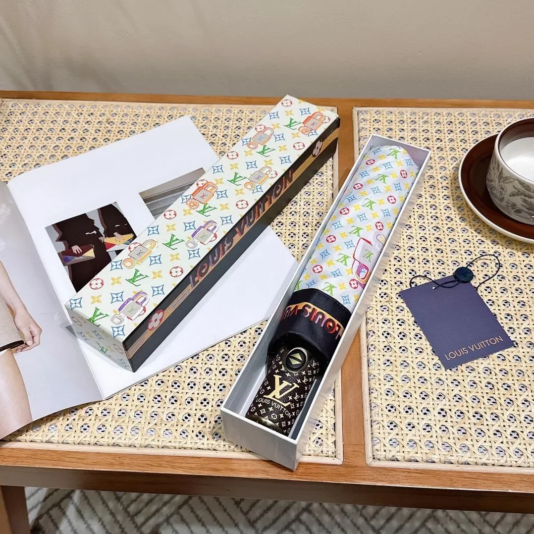 Louis Vuitton Monogram Printed Umbrella White