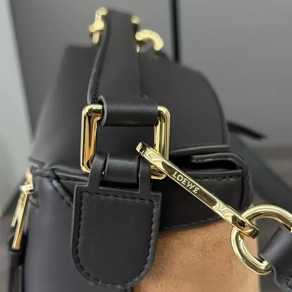 Loewe Small Puzzle Bag in Classic Calfskin and Suede for Unisex