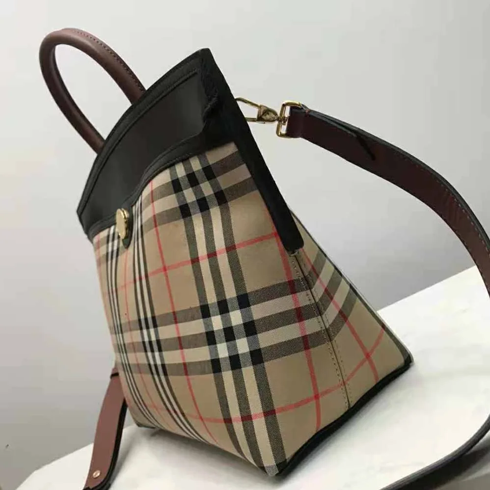 Burberry Small Vintage Check Society Top Handle Bag for Women