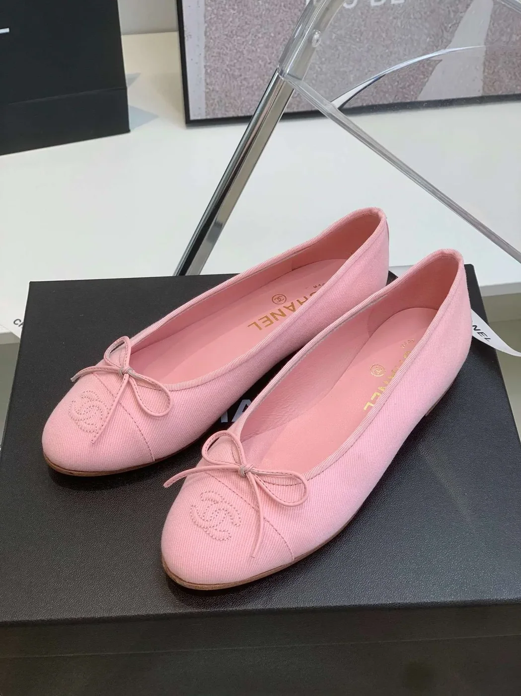 Chanel Ballet Flats Pink
