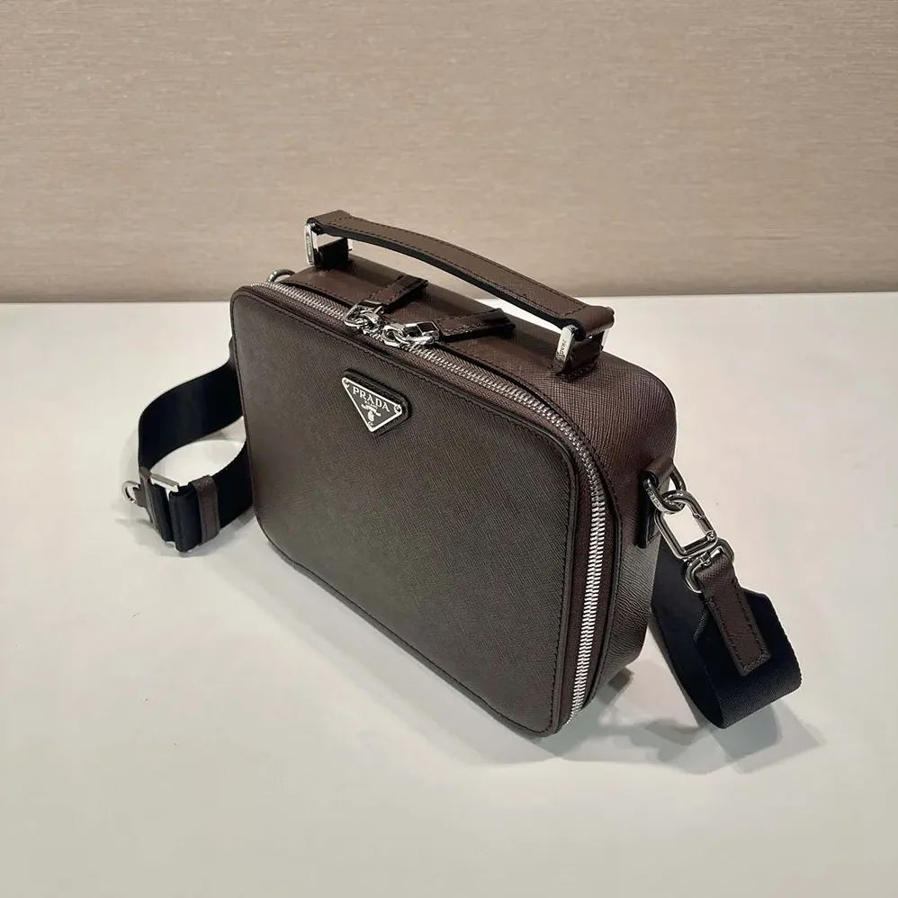 Prada Medium Prada Brique Saffiano Leather Bag for Men Prada Medium Prada Brique Saffiano Leather Bag for Men