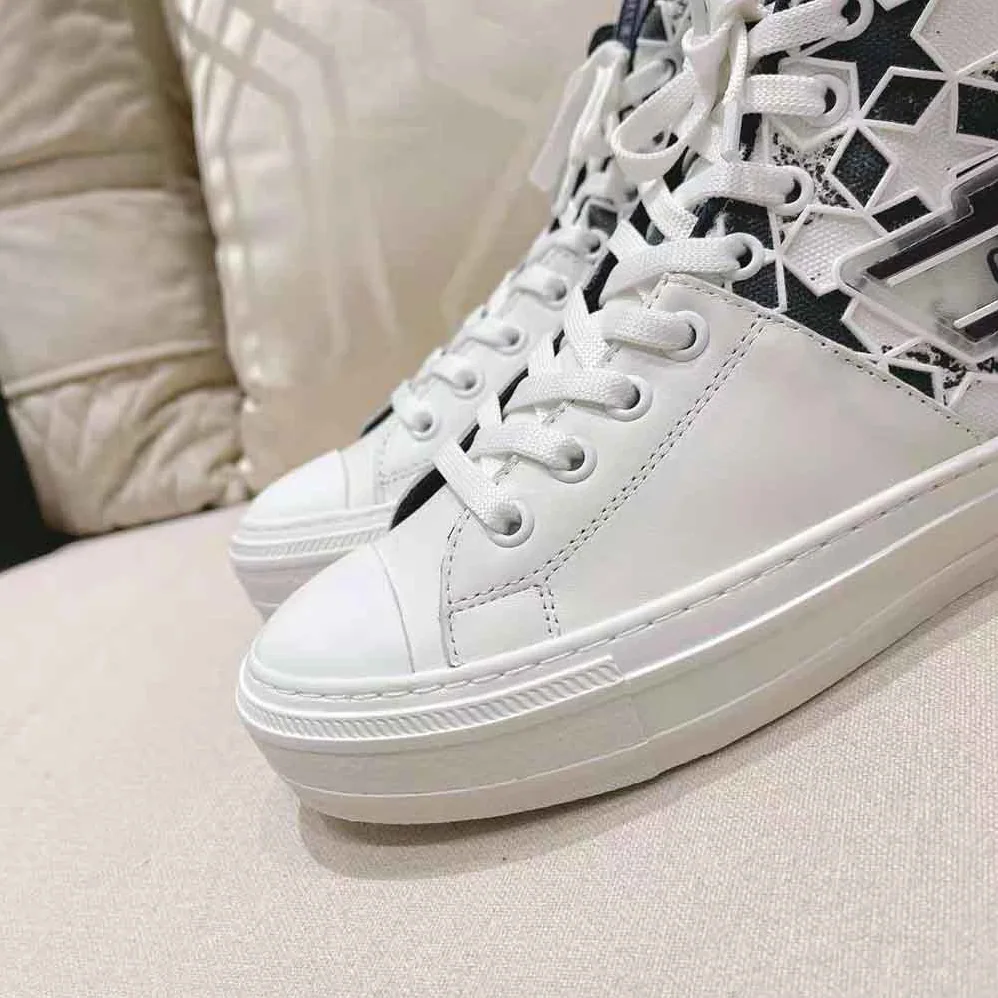 Dior Walk N Dior Star Sneaker Blue and White Calfskin and Technical Fabric for Women Dior Walk N Dior Star Sneaker Blue and White Calfskin and Technical Fabric for Women