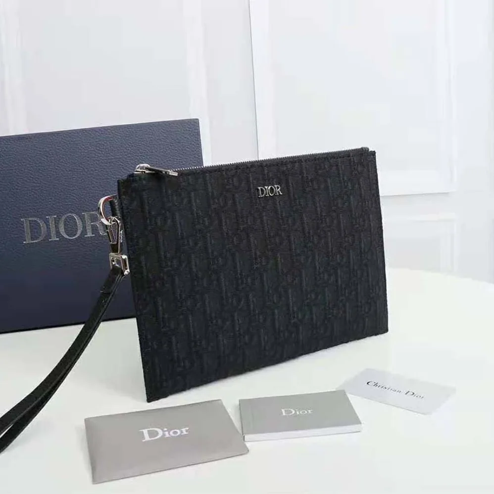 Dior Pouch Black Dior Oblique Jacquard for Men