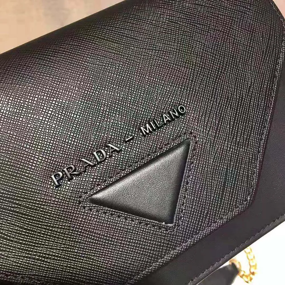 Prada Leather Mini-Bag for Women in Black Prada Leather Mini-Bag for Women in Black