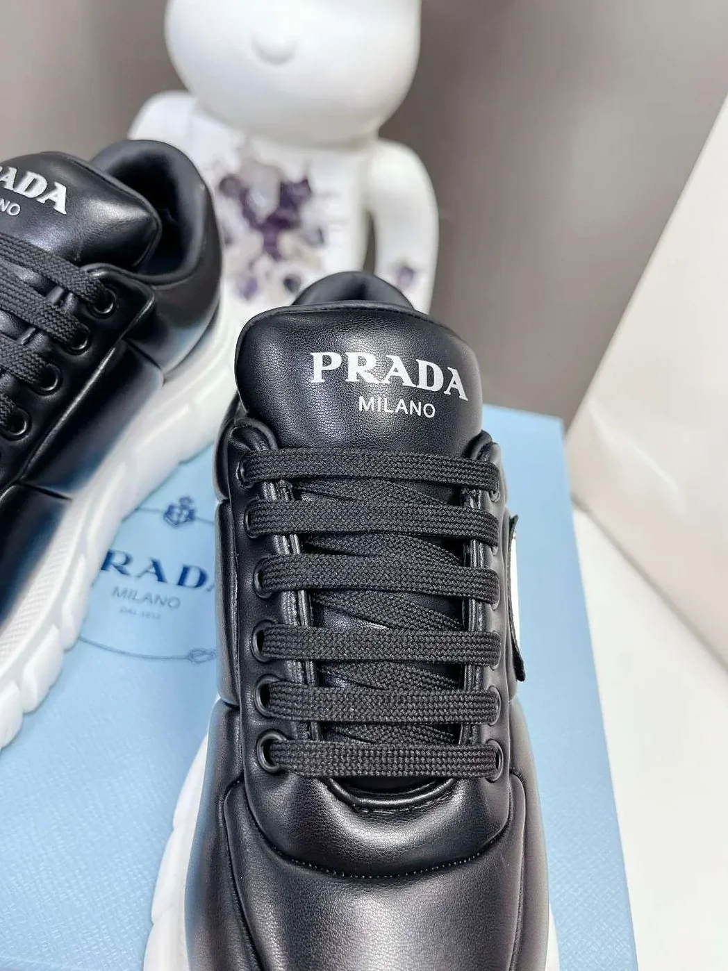 Prada Padded Nappa Sneakers Black Prada Padded Nappa Sneakers Black
