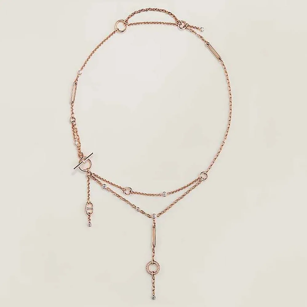 Hermes Chaine D'ancre Chaos Lariat Necklace for Women Hermes Chaine D'ancre Chaos Lariat Necklace for Women
