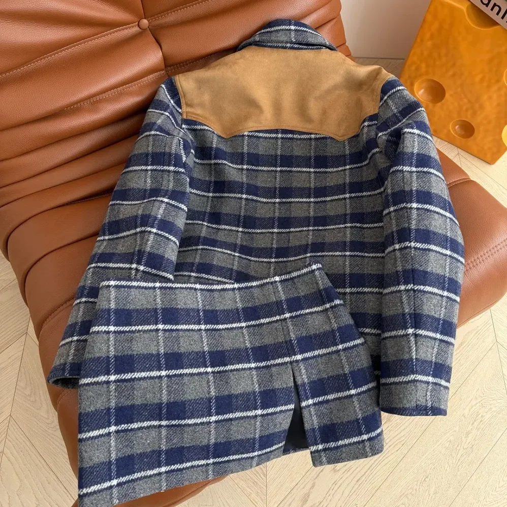 Miu Miu Checked Blouson Jacket for Women Miu Miu Checked Blouson Jacket for Women