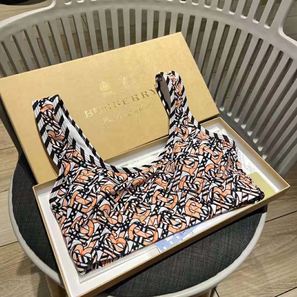 Burberry Monogram Print Stretch Nylon Bikini for Women