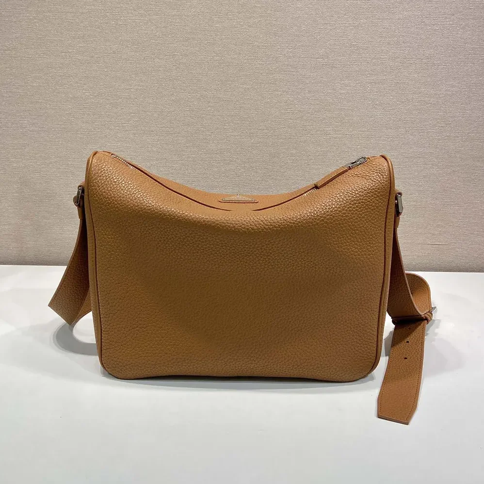 Prada Leather Shoulder Bag for Unisex in Brown