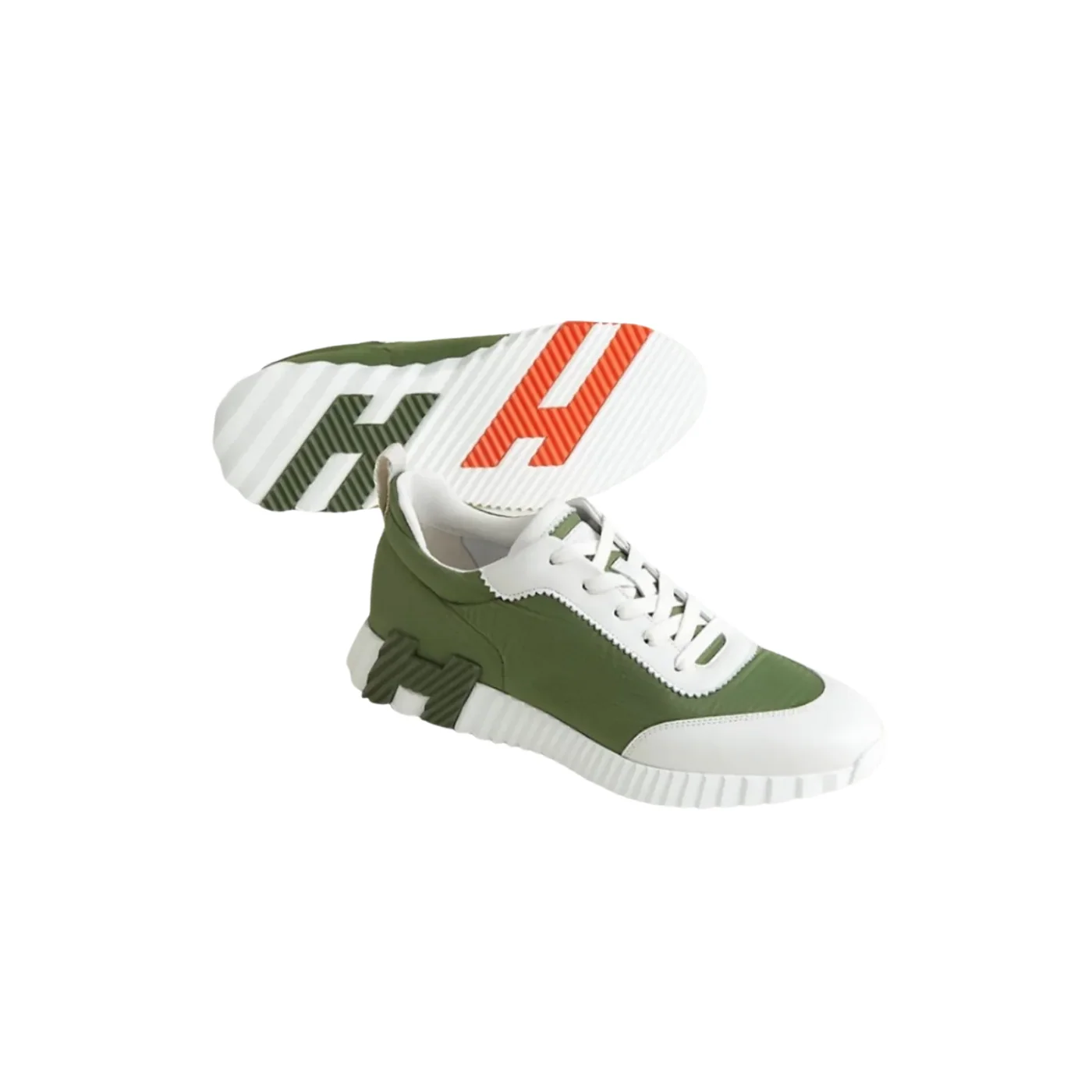 Hermes Bouncing Sneakers Matcha in White Hermes Bouncing Sneakers Matcha in White