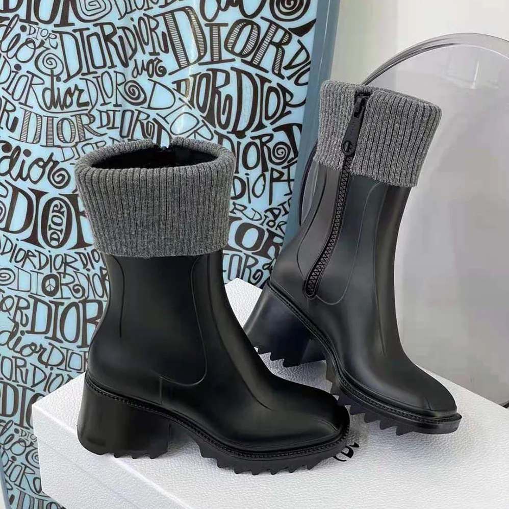 Chloe Betty Rain Boot in PVC for Women in Black