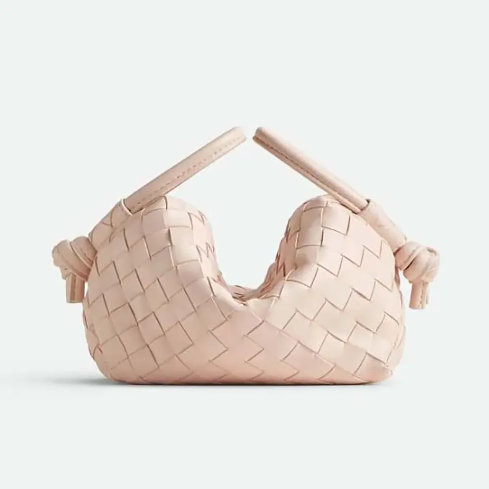 Bottega Veneta Top Handle Loop in Intrecciato Leather for Women in Pink