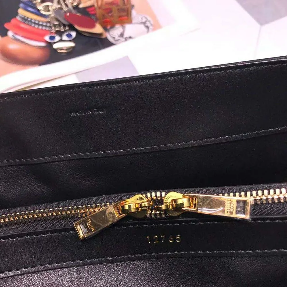 Celine Medium16 Bag in Satinated Calfskin for Women in Black Celine Medium16 Bag in Satinated Calfskin for Women in Black