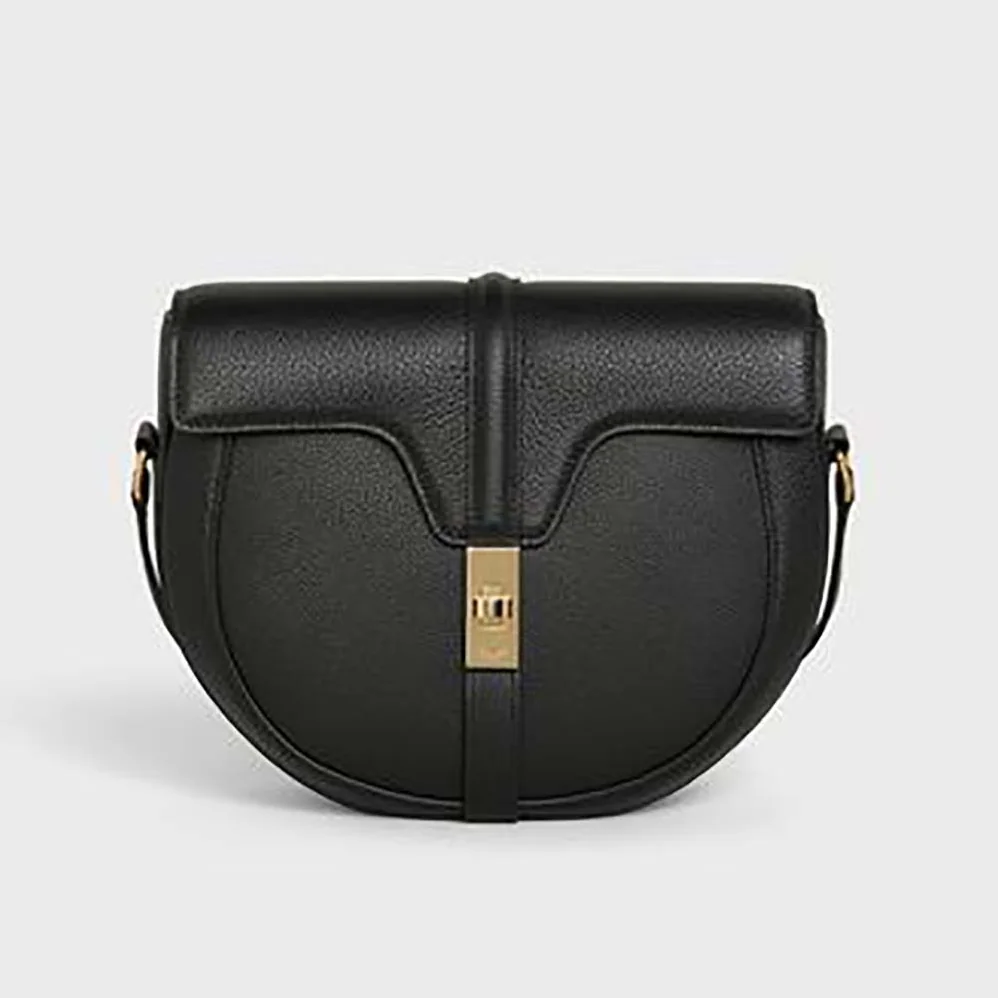 Celine Besace 16 in Grained Calfskin for Women in Black Celine Besace 16 in Grained Calfskin for Women in Black