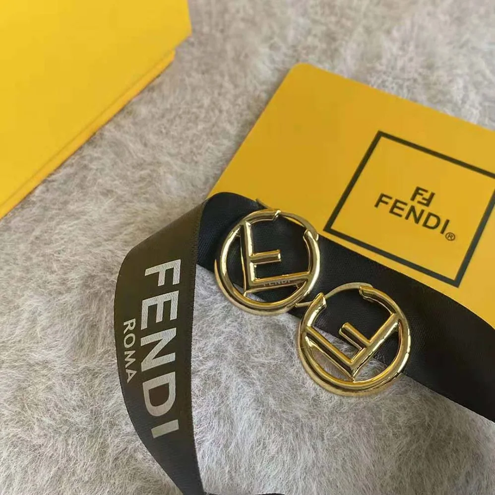 Fendi F Is Fendi Earrings Gold for Women in Colored Fendi F Is Fendi Earrings Gold for Women in Colored