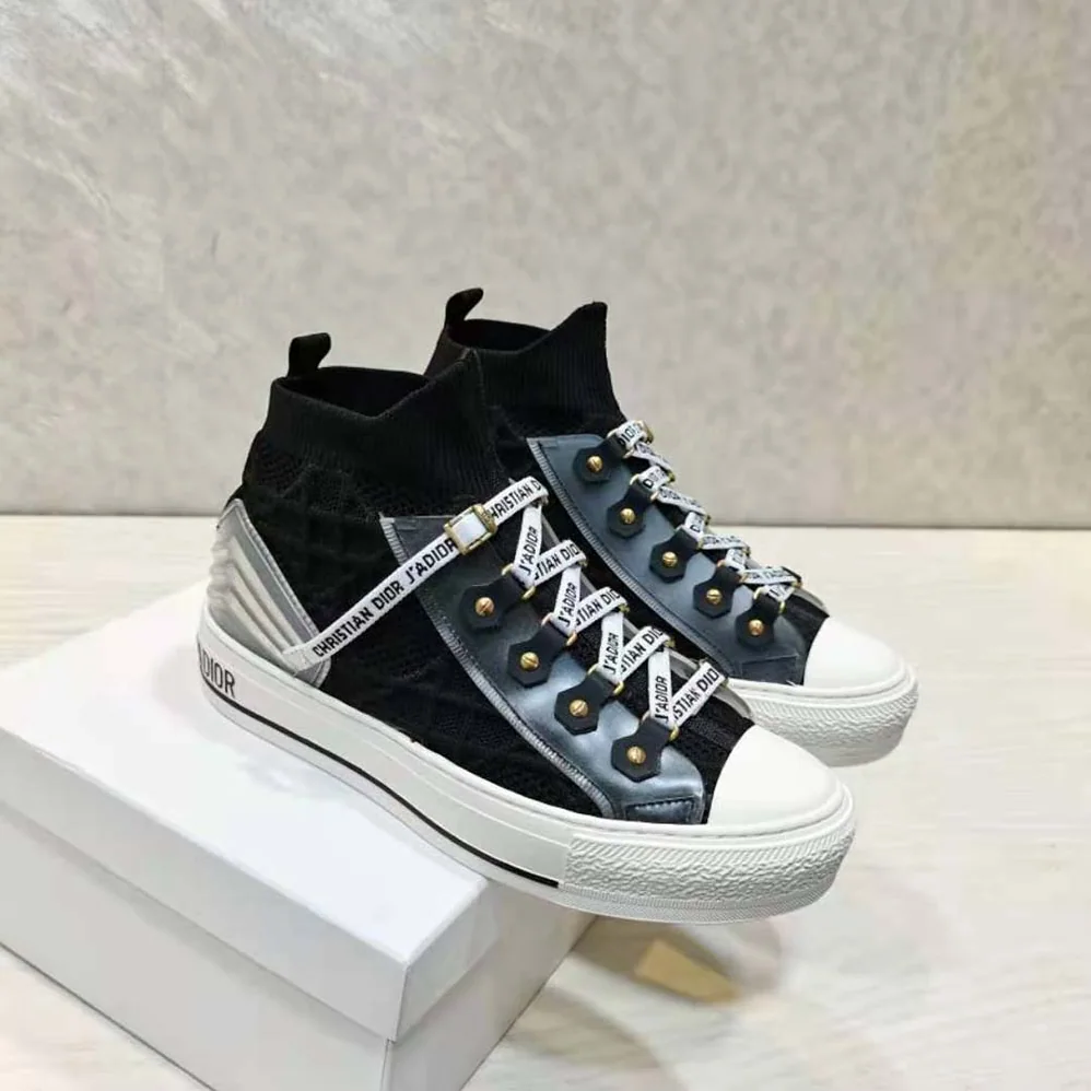 Dior Walk'n'dior Sneaker Black Cannage Technical Mesh for Women Dior Walk'n'dior Sneaker Black Cannage Technical Mesh for Women