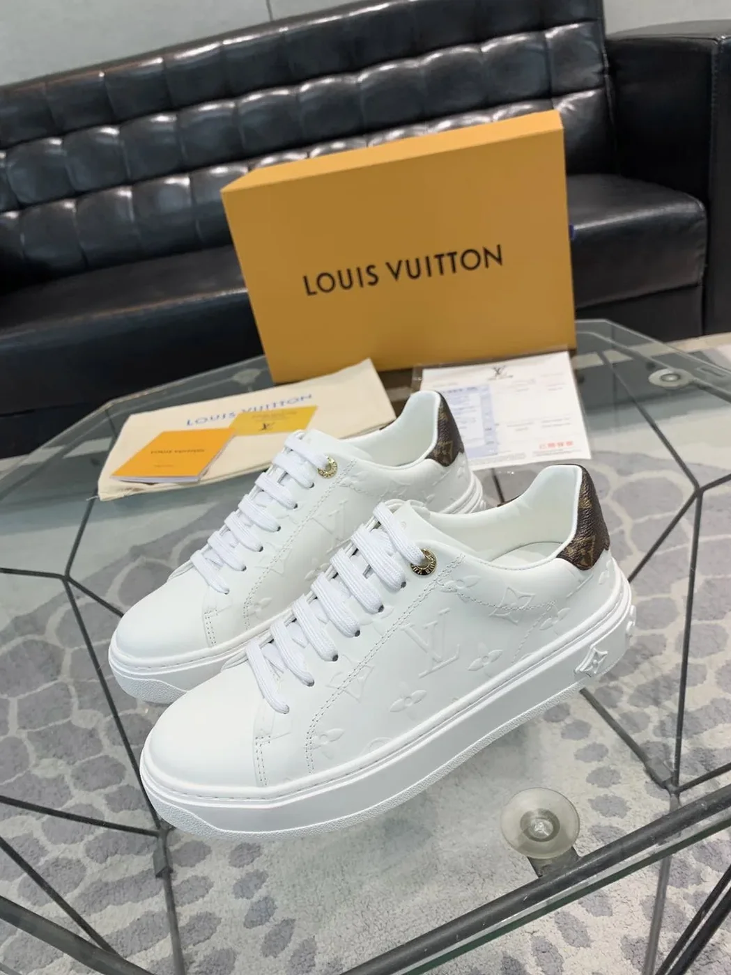 Louis Vuitton Time Out Sneaker White LV 1AAE5O