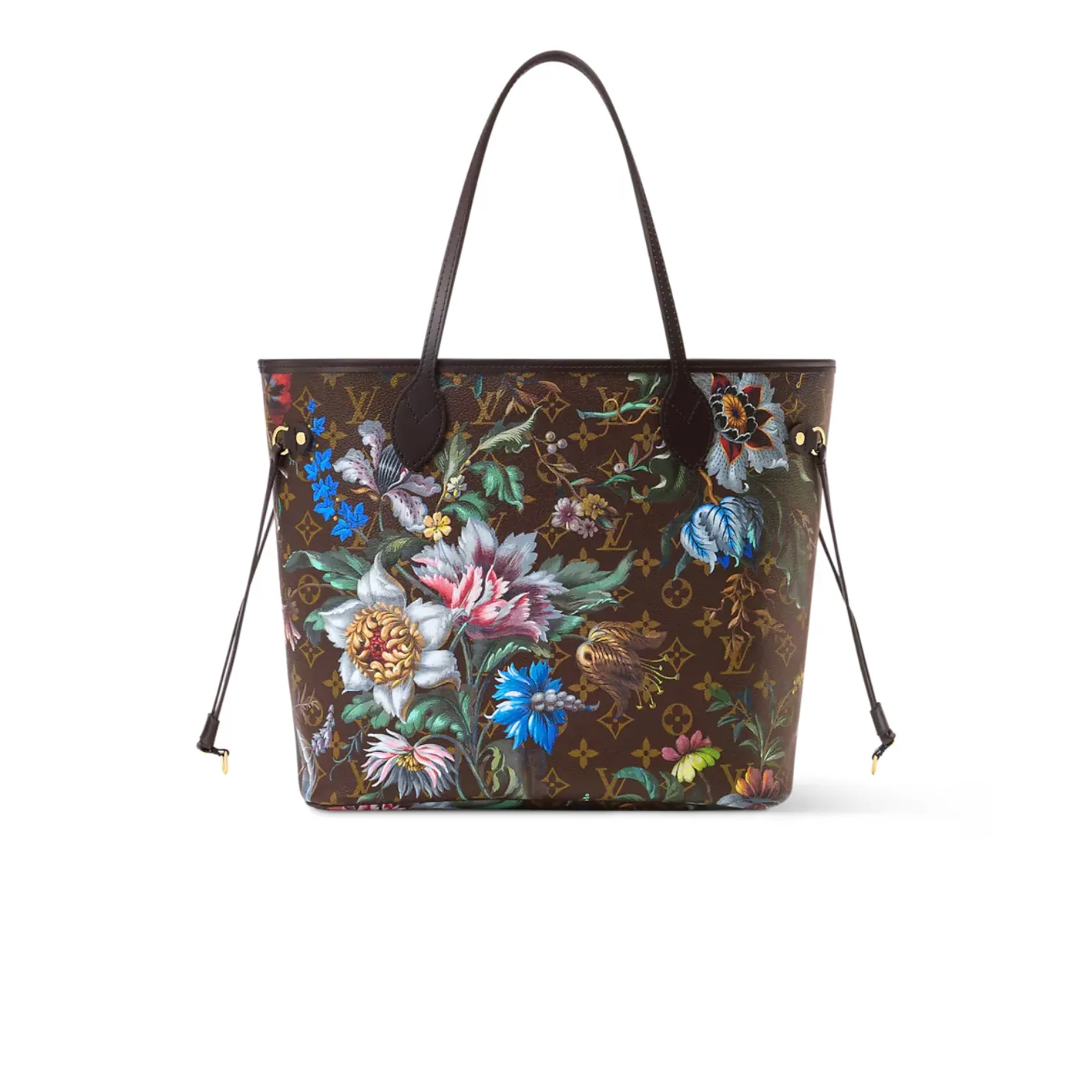 Louis Vuitton Neverfull MM Tote Bag / Brown Monogram Eden Gold Hardware