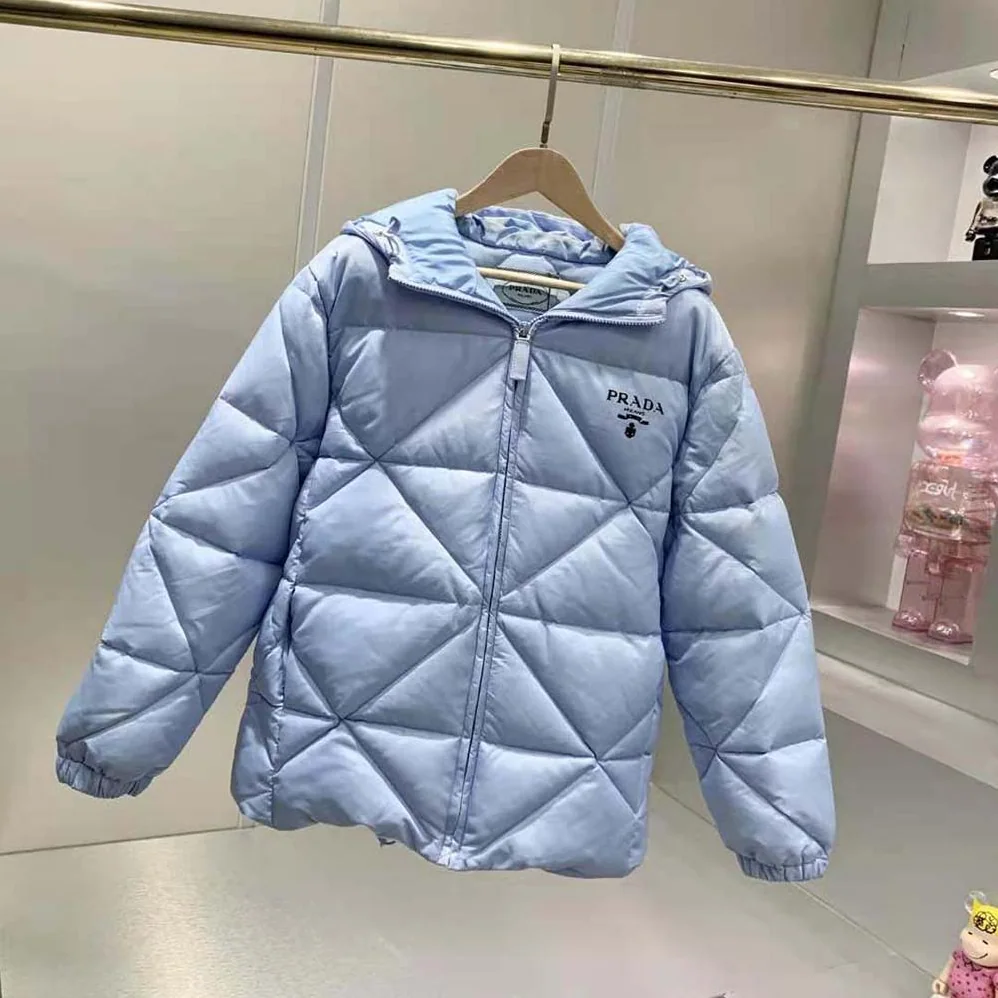 Prada Oversized Re for Women in Nylon Gabardine Down Jacket