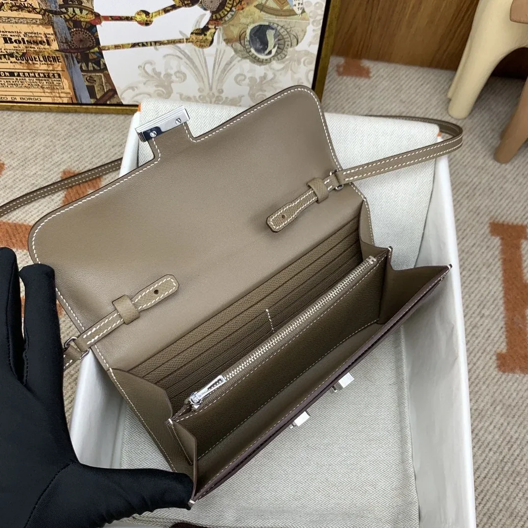 Hermes Constance Long Togo Wallet Brown, Silver Toned Hardware Bag Hermes Constance Long Togo Wallet Brown, Silver Toned Hardware Bag