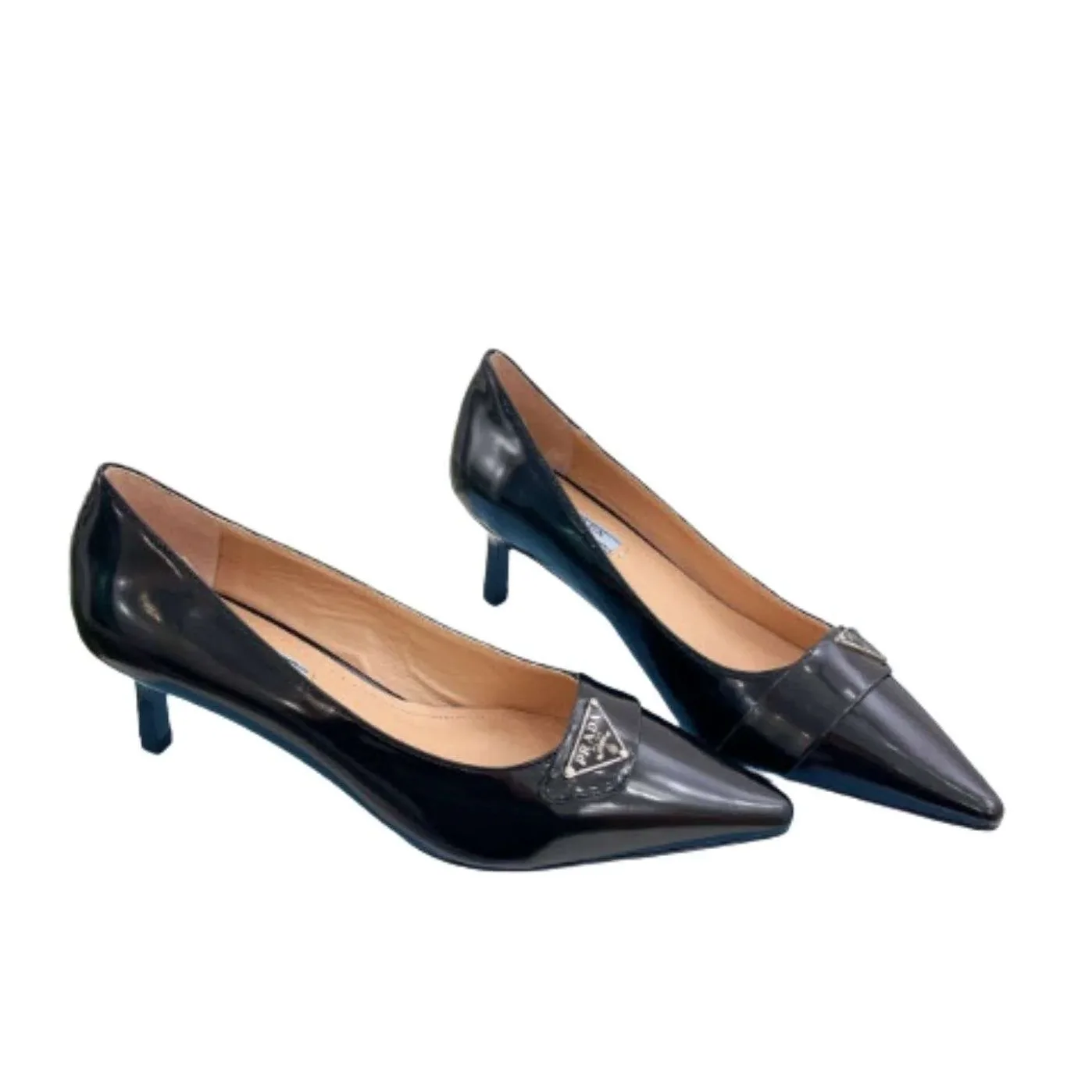 Prada Soft Pointed Heel Pumps Black Prada Soft Pointed Heel Pumps Black