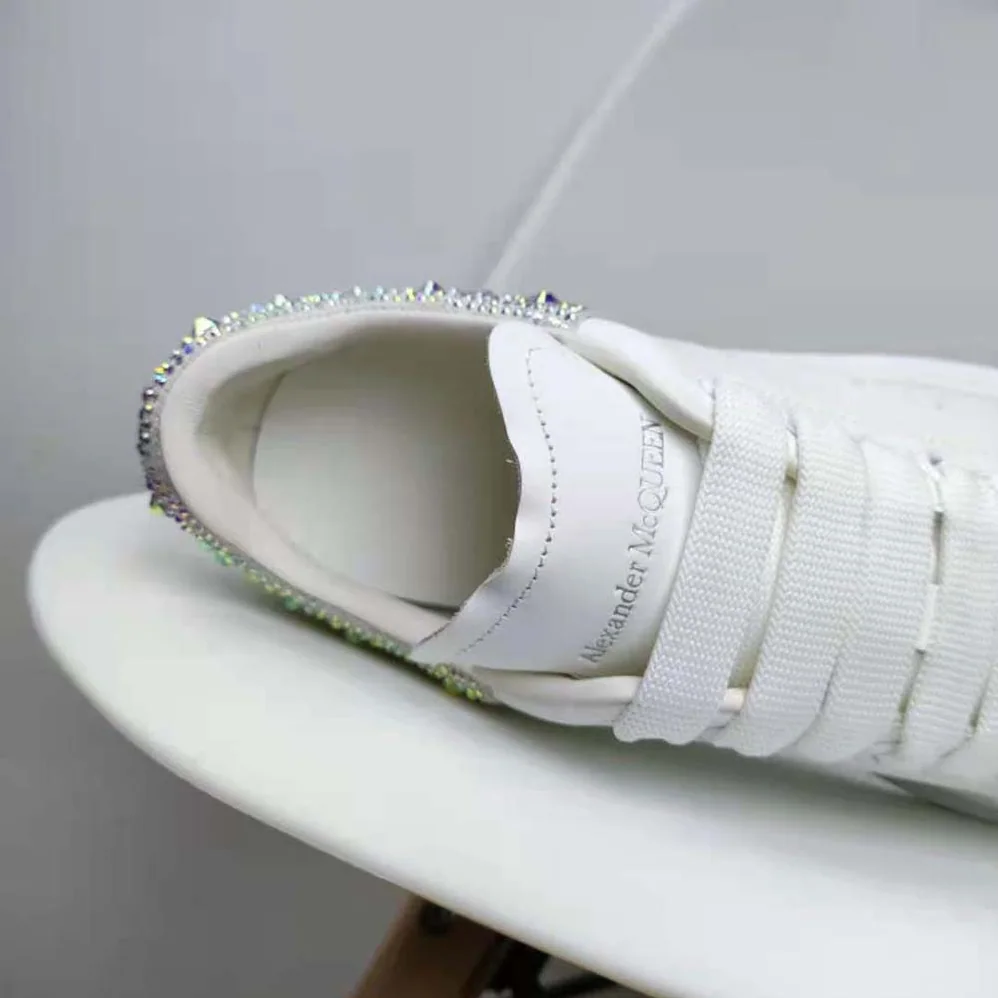 Alexander Mcqueen Oversized Sneaker in White for Women Alexander Mcqueen Oversized Sneaker in White for Women