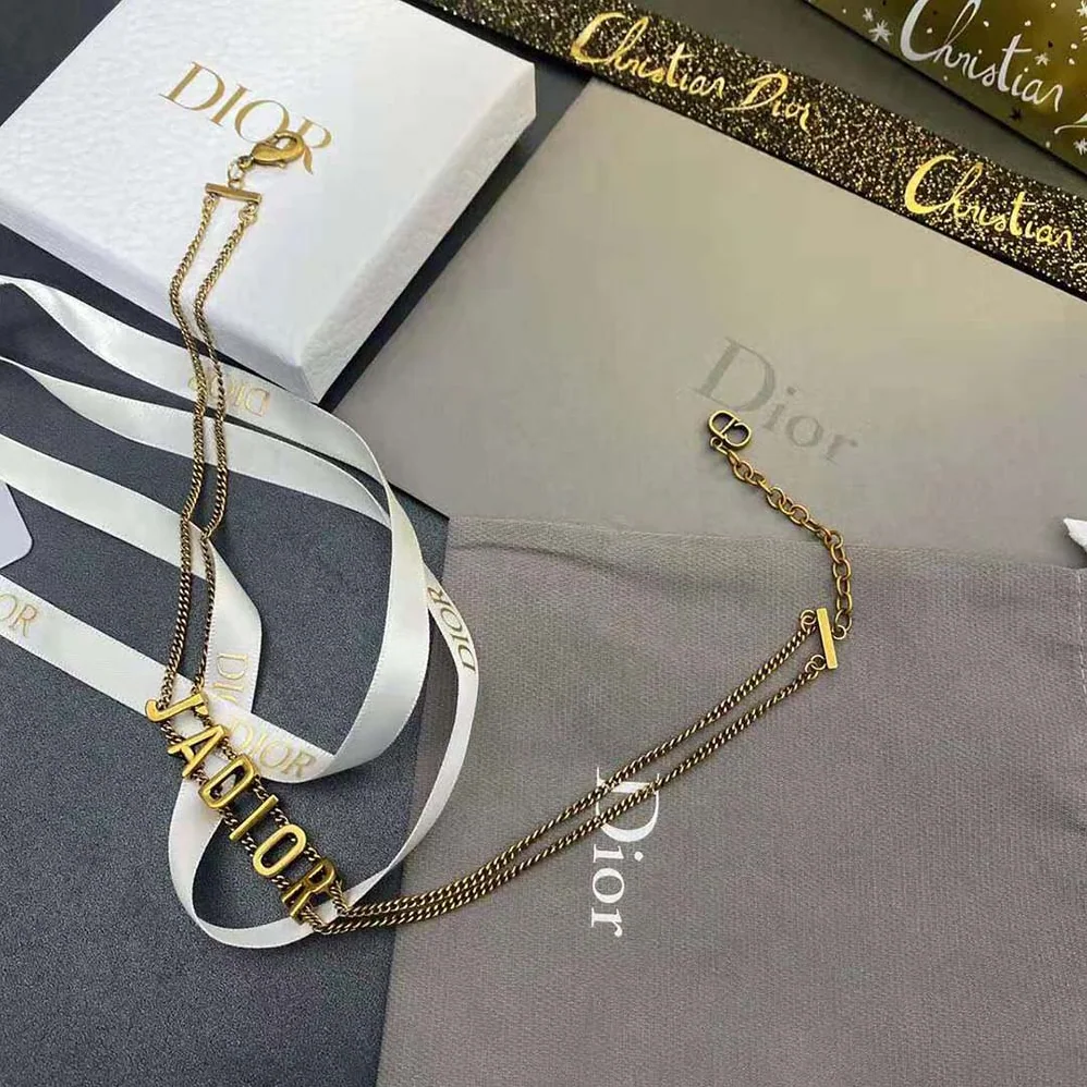 Dior J'Adior Choker Antique Gold for Women in Finish Metal