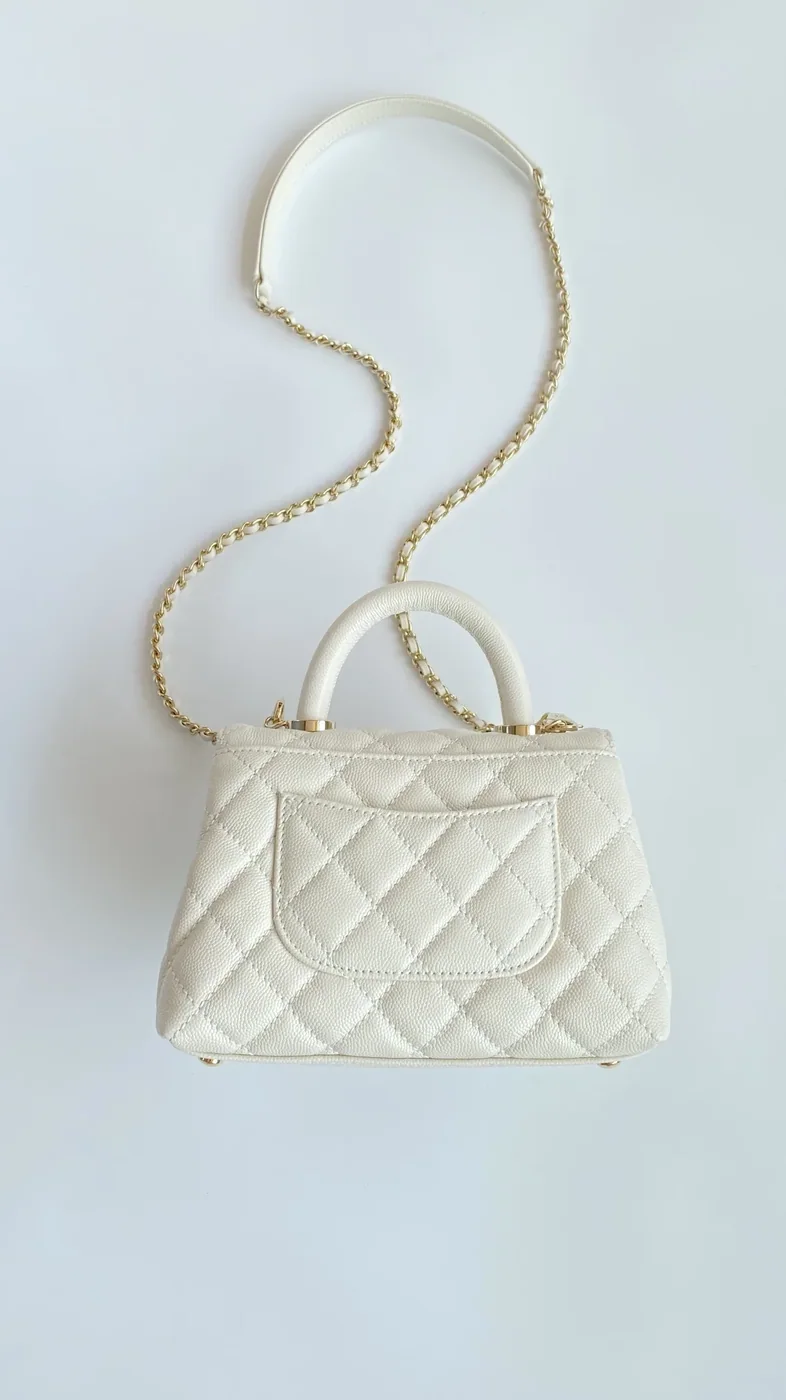 Chanel Coco Handle Mini Bag White 5,/ Chanel Coco Handle Mini Bag White 5,/