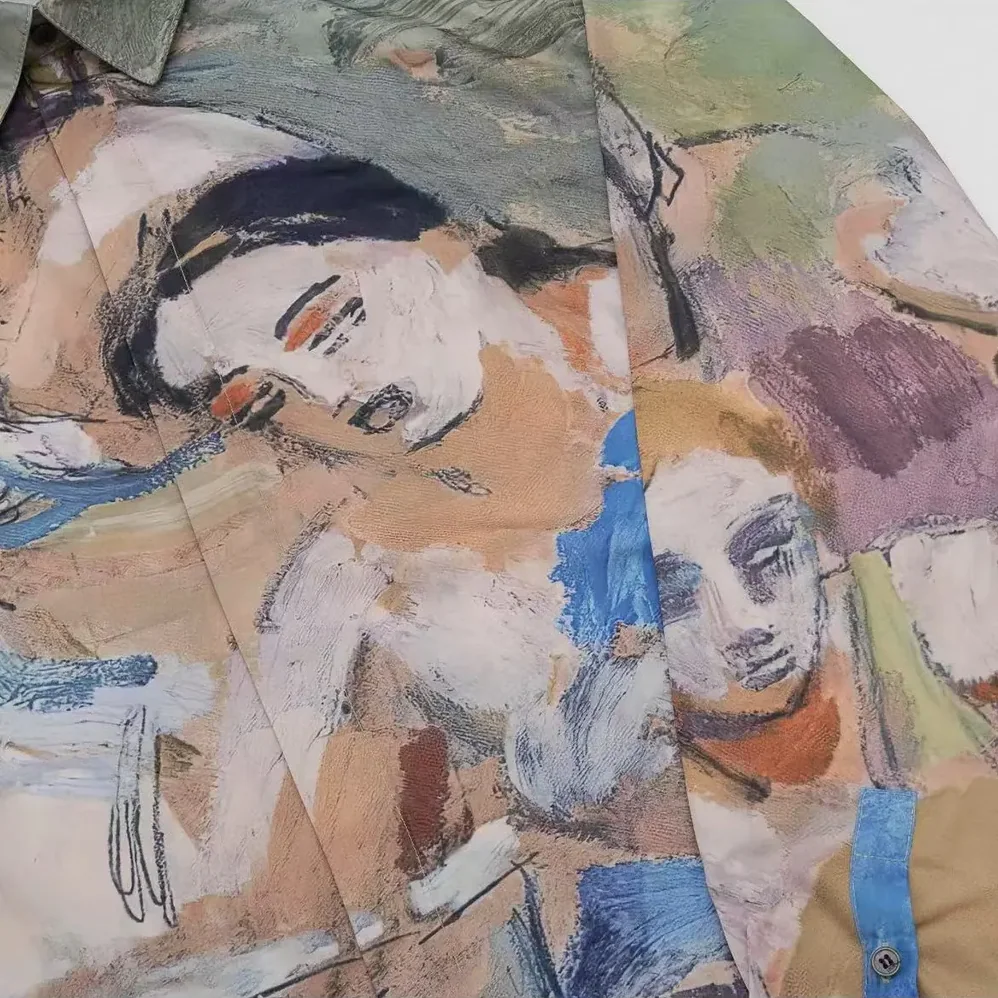 Dior Duncan Grant and Charleston Shirt Multicolor Cotton and Silk Poplin for Men