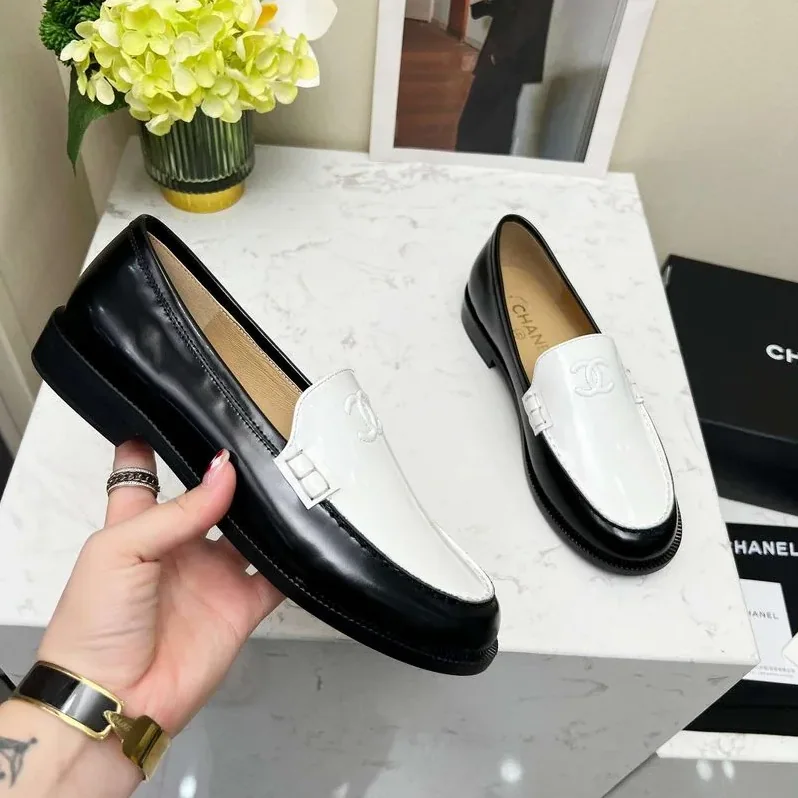 Chanel Moccasins Loafers White