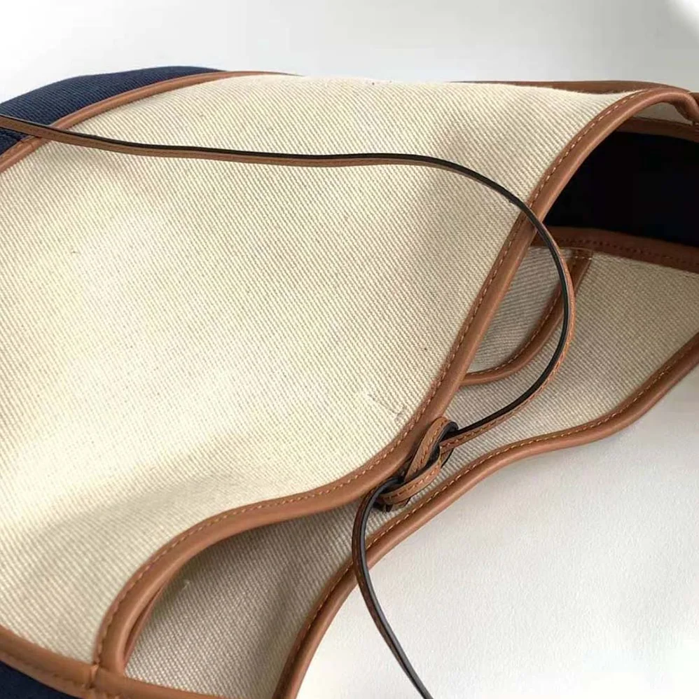 Loewe Hobo Bag in Canvas and Calfskin for Women Loewe Hobo Bag in Canvas and Calfskin for Women