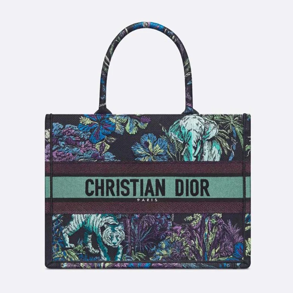 Dior Medium Dior Book Tote Blue Multicolor Toile de Jouy Voyage Embroidery for Women Dior Medium Dior Book Tote Blue Multicolor Toile de Jouy Voyage Embroidery for Women