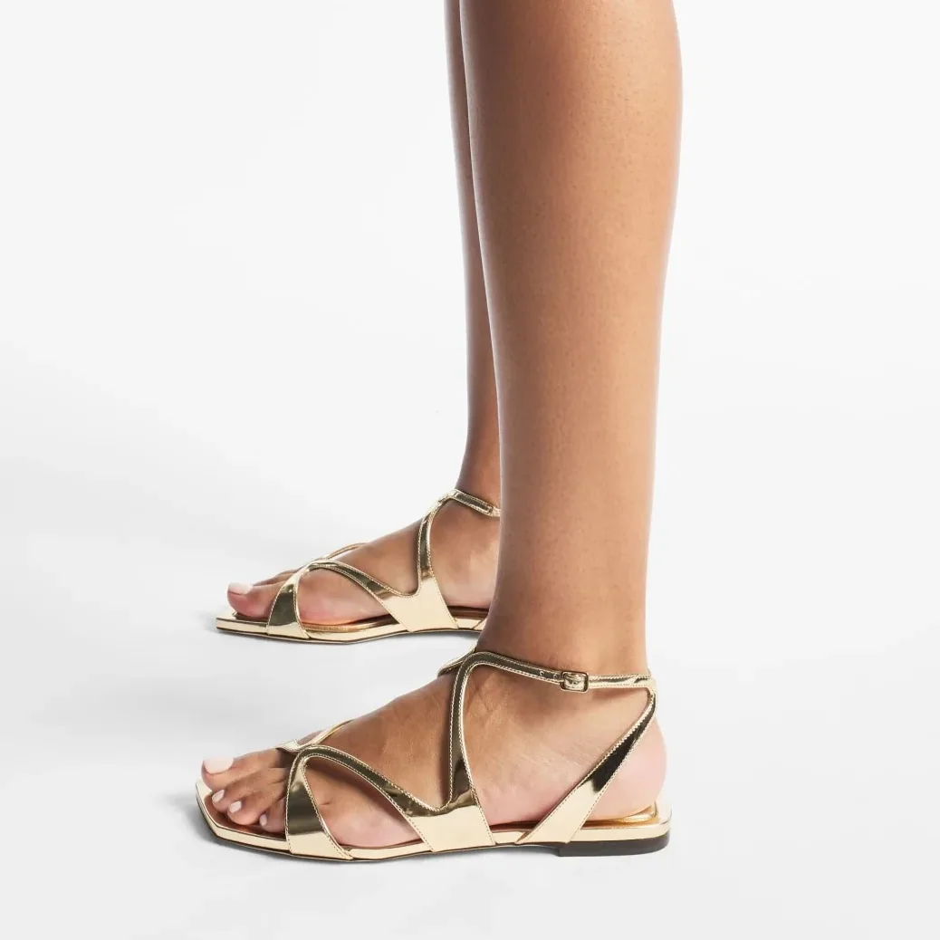 Jimmy Choo Ayla Flats Gold AYLAFLATQUI